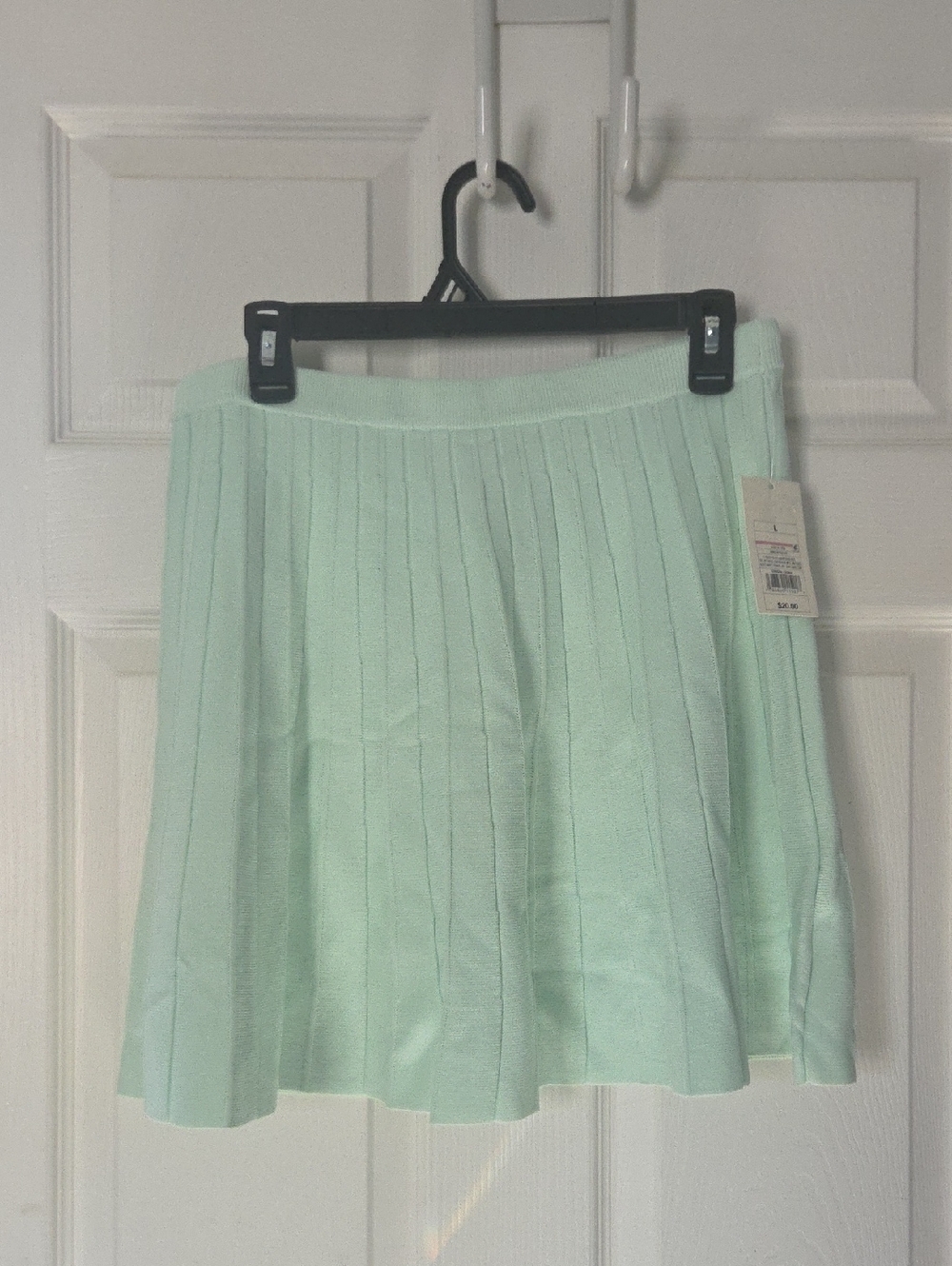 A new day Mint Green Pleated Skater Skirt